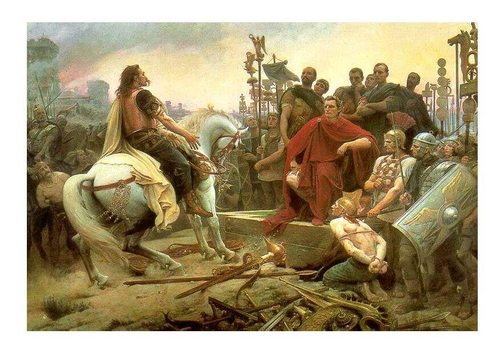 Übergabe des Vercingetorix an Cäsar
