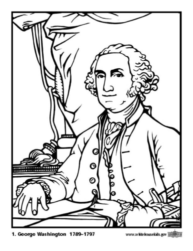 Malvorlage  01 George Washington