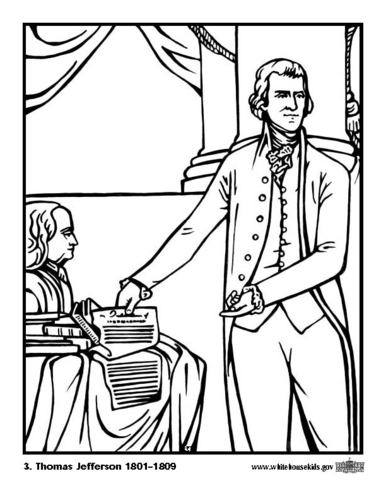 Malvorlage  03 Thomas Jefferson
