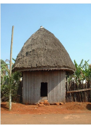 Afrikanische Hütte