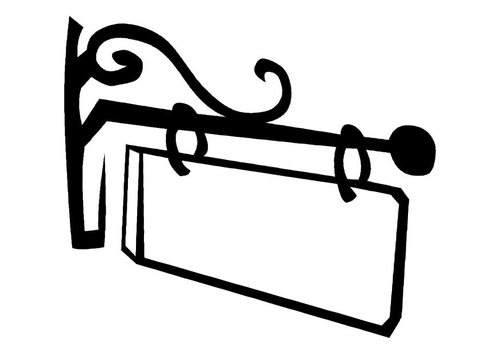 Malvorlage  Aushängeschild