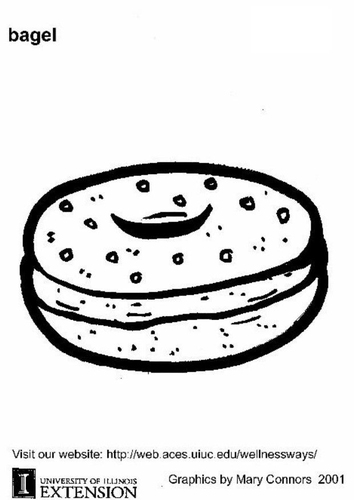 Malvorlage  Bagel
