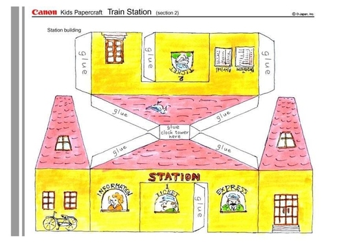 Basteln Bahnhof 2