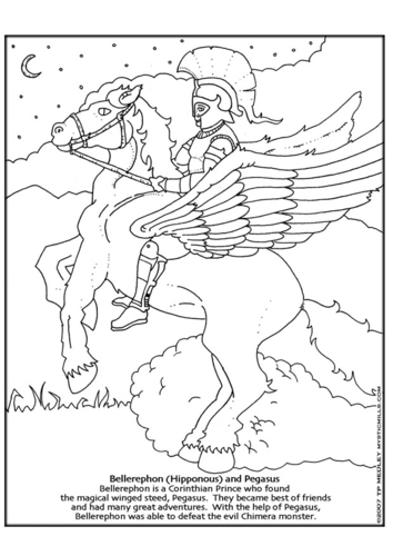 Bellerophon und Pegasus