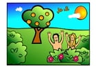 Adam und Eva - glücklich