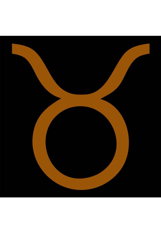 Bild astrologisches Zeichen - Stier