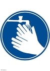 Bitte Hände waschen