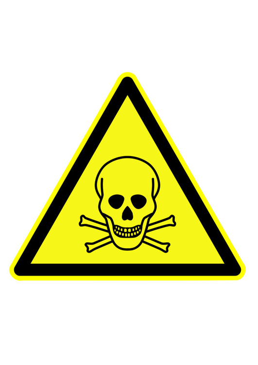Bild Gefahrenzeichen - giftige Substanzen