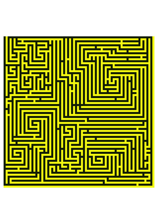 Bild Labyrinth - gelb