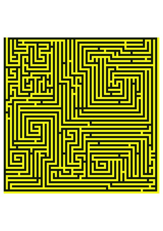 Labyrinth - gelb