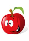 Bilder Obst - roter Apfel