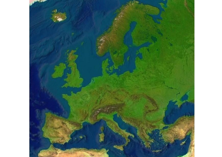 Bild Reliefkarte Europa