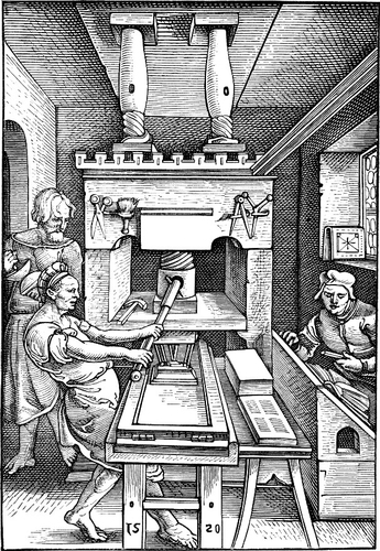 Malvorlage  Buchpresse