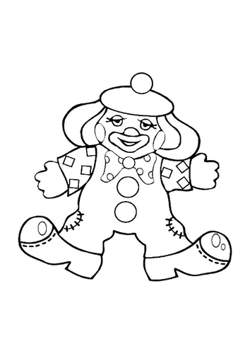 Malvorlage  Clown
