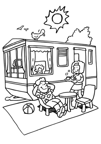 Ferien auf dem Campingplatz