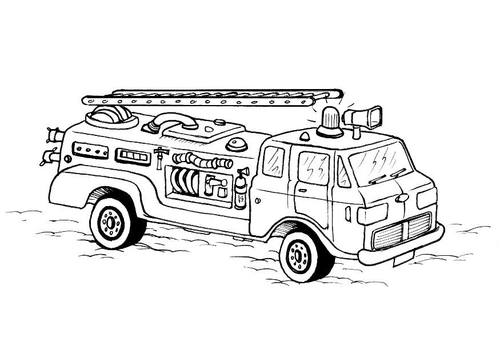 Malvorlage  Feuerwehrauto
