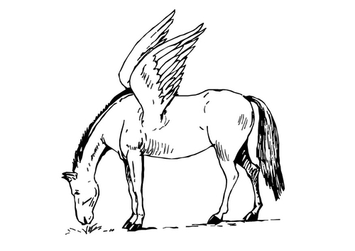 fliegendes Pferd
