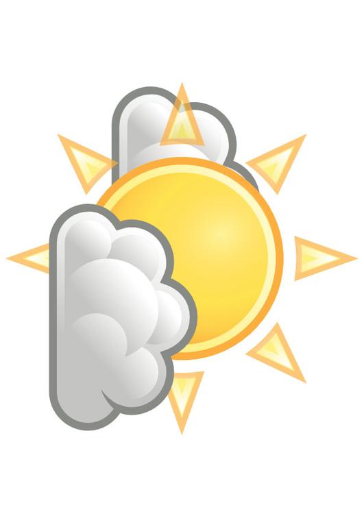 01 - bewölkt mit Sonne