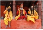 Fotos 3 Sadhus (heilige Hindumänner in Nepal)