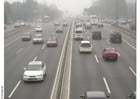 Fotos Autobahn mit Smog in Peking