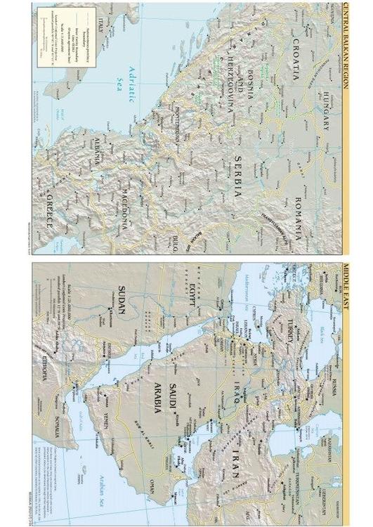 Balkan und mittlerer Osten