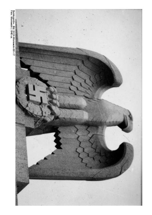 Berlin, Reichsadler auf der Kaserne der LSSAH