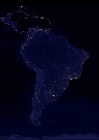 Fotos die Erde bei Nacht - Stadtgebiete Südamerika