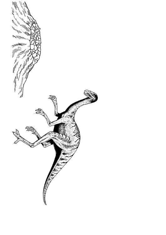 Dinosaurier am Nest