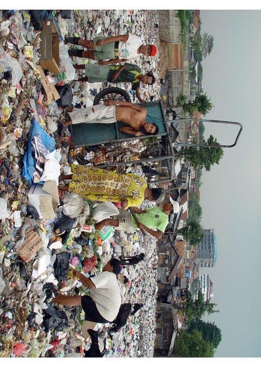 Elendsviertel in Jakarta