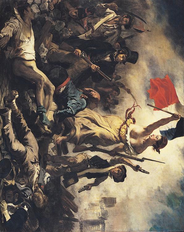 Eugene Delacroix - Die Freiheit führt das Volk - Französische Revolution
