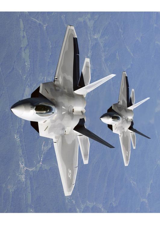 F-22A Raptor im Formationsflug