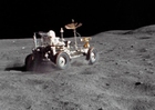 Fotos Fahrzeug auf dem Mond