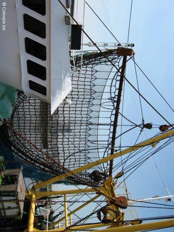 Fischerboot Netz