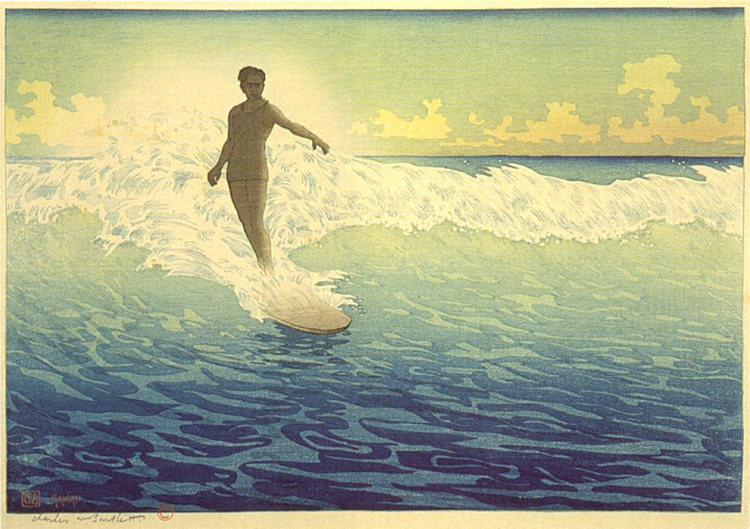 Foto Hawai, "Der Surfer"