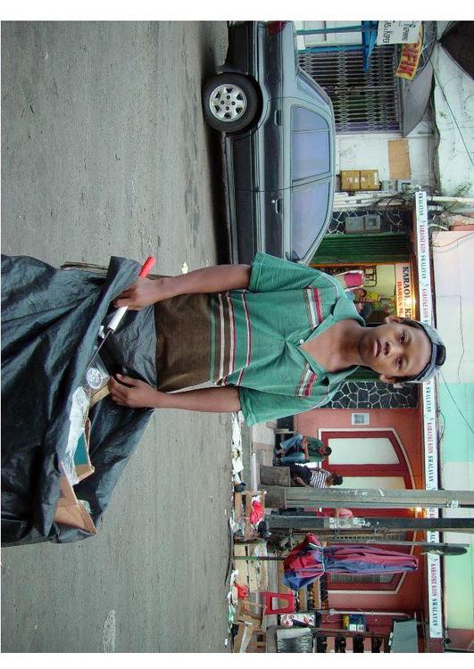 Kindmüllwerker, Jakarta, Indonesien