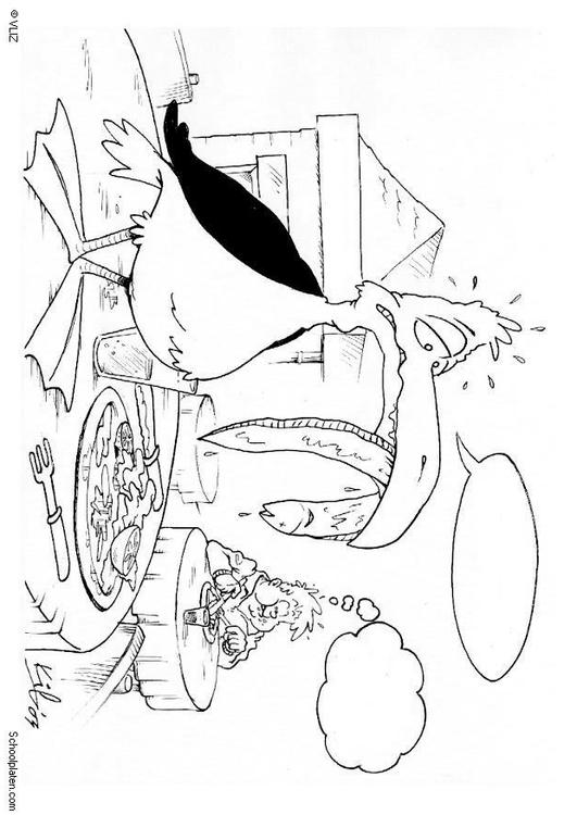 Möwe im Restaurant