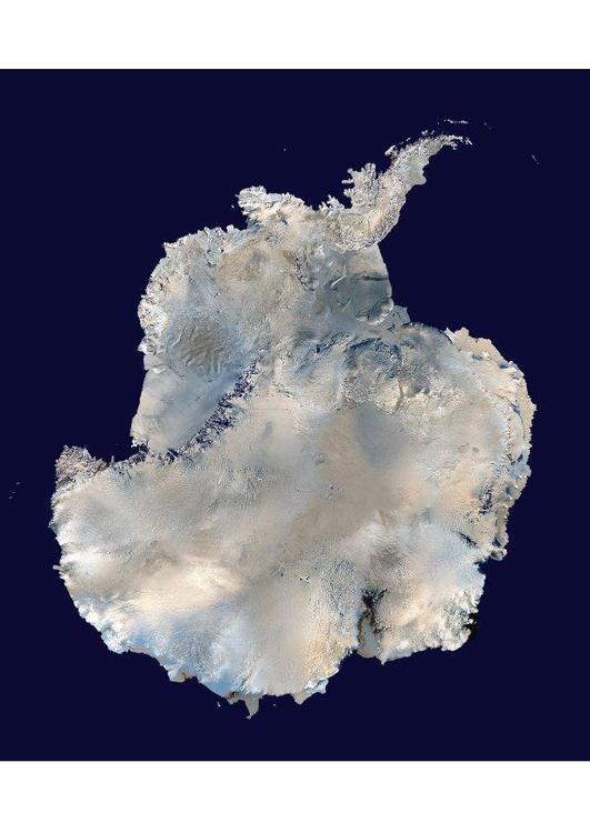 Satellitenfoto Antarktis