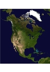 Fotos Satellitenfoto Nordamerika