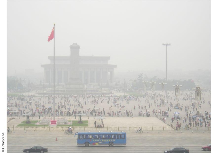 Foto Tian'anmenplatz im Smog