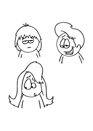 Malvorlage  Frisuren