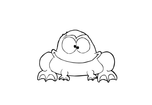 Malvorlage  Frosch