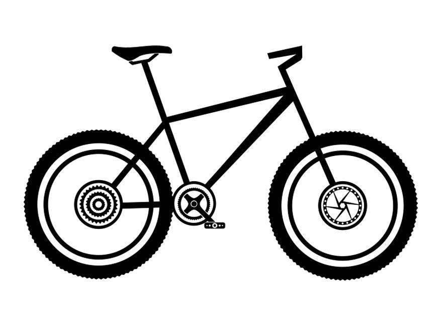 mountainbike Malvorlage mountainbike
