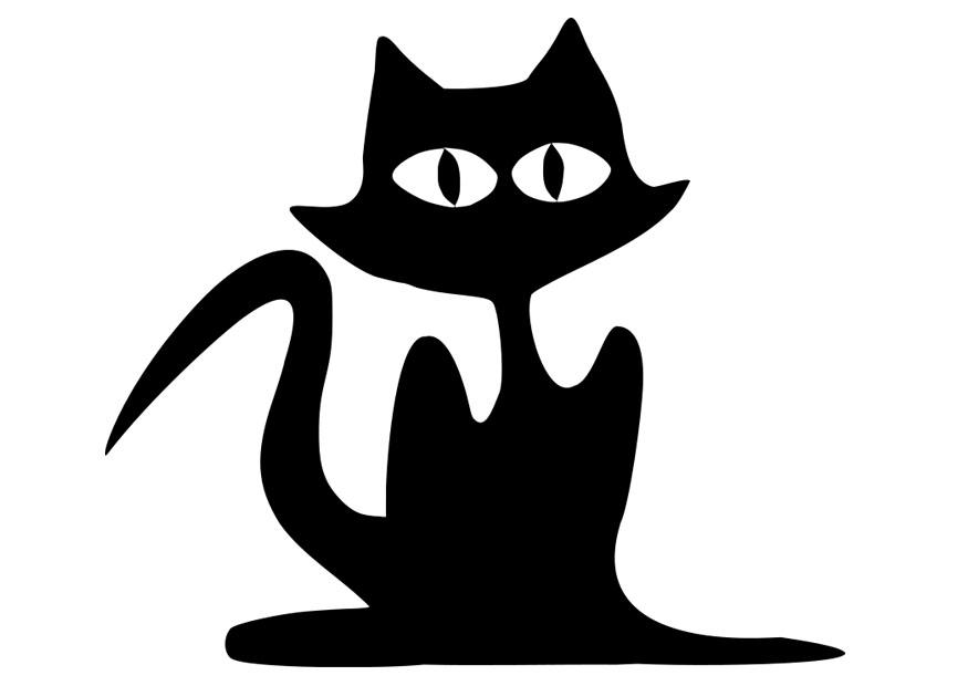 schwarze katze Malvorlage schwarze katze