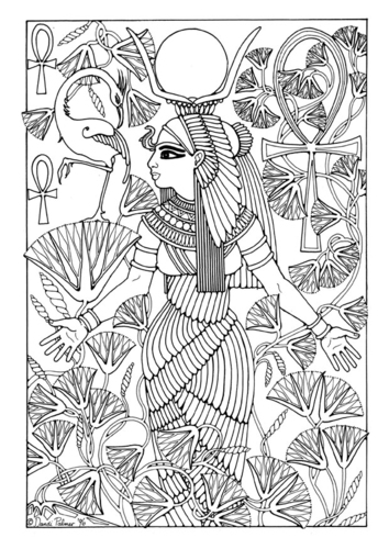 Malvorlage  Isis