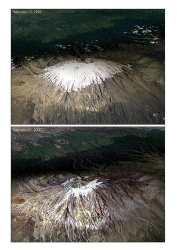 Kilimanjaro 1993 - 2000: Erderwärmung