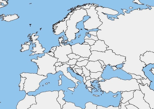 leere Europakarte
