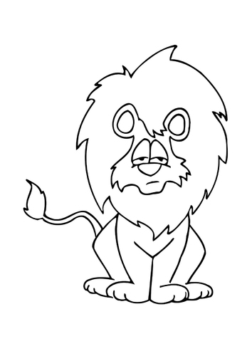 Malvorlage  Löwe