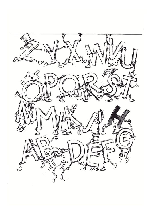 Malvorlage  Alphabet