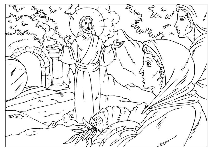 Malvorlage Auferstehung Jesus Ausmalbild 25921