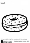 Malvorlagen Bagel